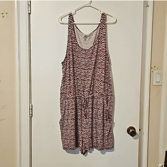 NWT George Romper XXL Brown & Cream Drawstring and Pockets - Picture 5 of 5